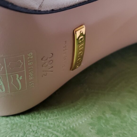 NIB Gucci Platform horsebit ivory leather Pumps - IT 38.5/ US 8.5 - Picture 7 of 7